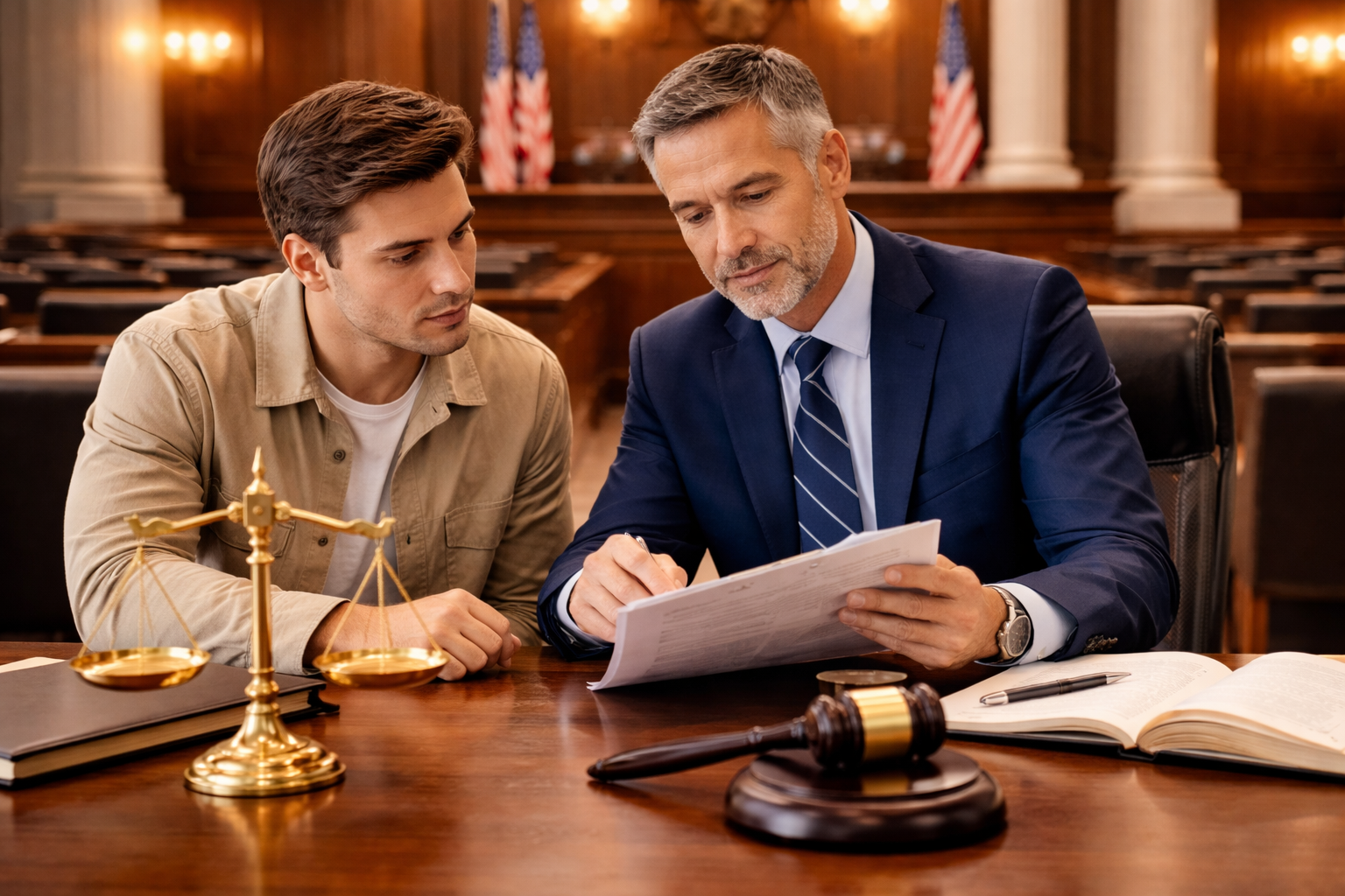 The image features a well-dressed businessperson in formal attire, including a necktie, which conveys professionalism and authority. This representation aligns with the legal services industry, highlighting the importance of a polished appearance for attorneys in building trust with clients.