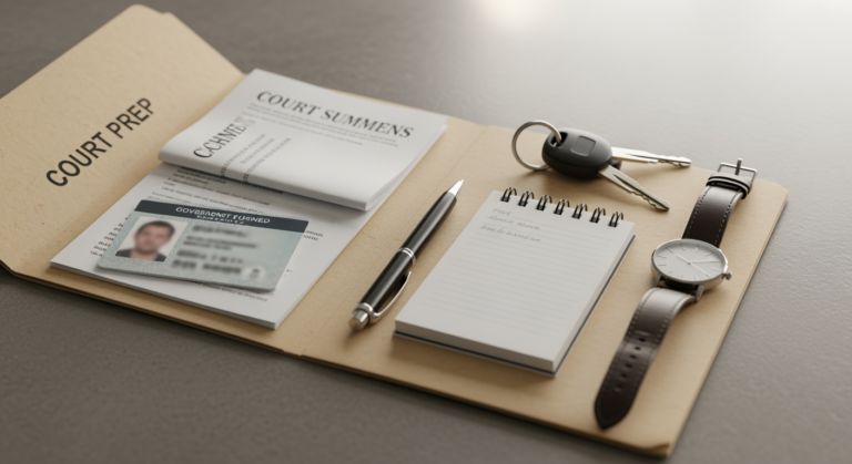 Featured image for What to Bring to Court Checklist